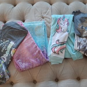 Girls Justice pajamas size 12 - EUC